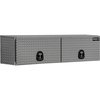 Buyers Products 16x13x72 Inch Diamond Tread Aluminum Topsider Truck Box with Flip-Up Doors 1701351